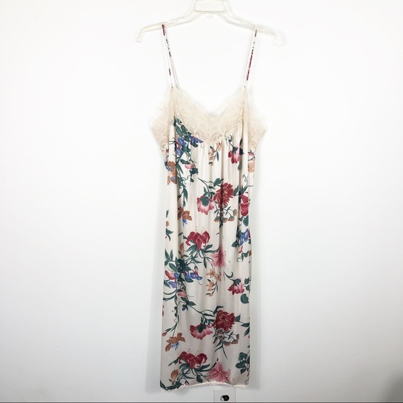 Vintage Lorraine Floral Nightie Lingerie Chemise M - Picture 2 of 9